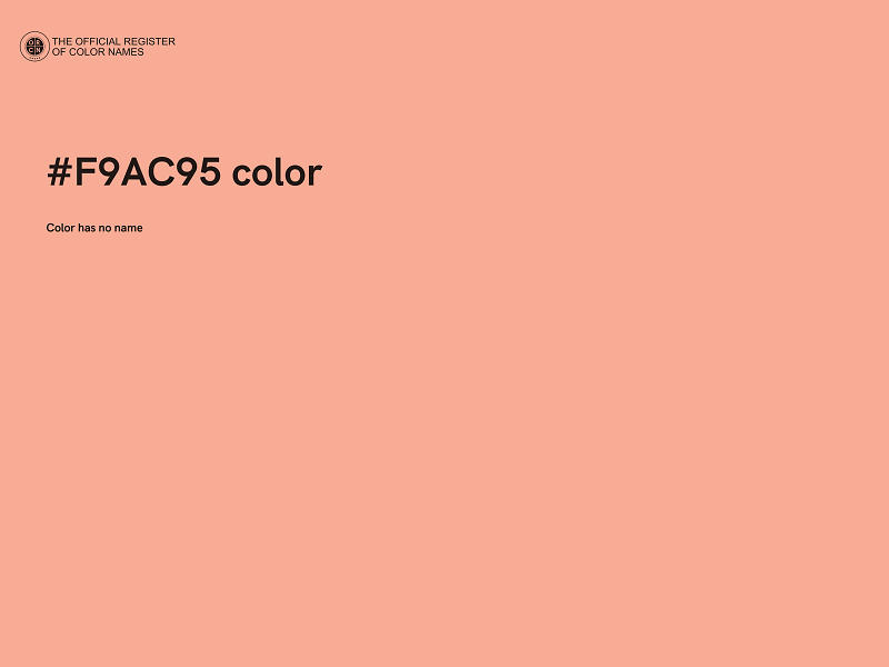 #F9AC95 color image