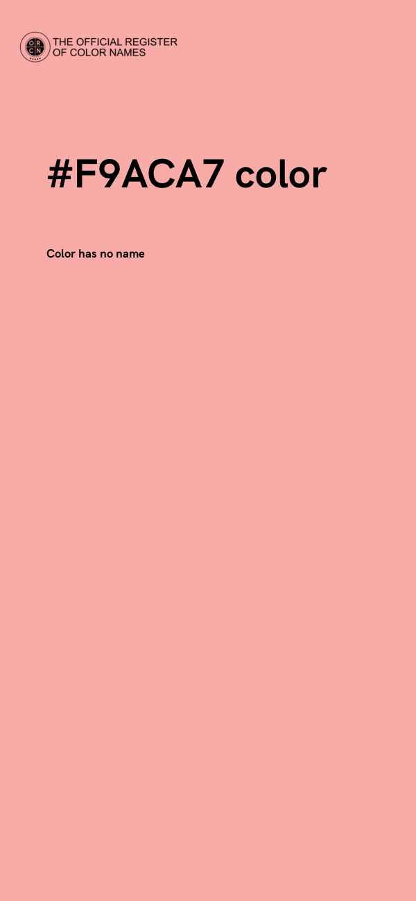 #F9ACA7 color image