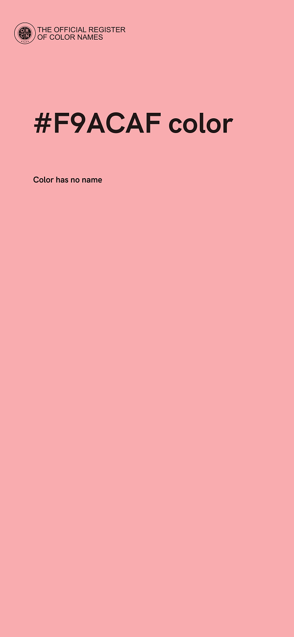 #F9ACAF color image