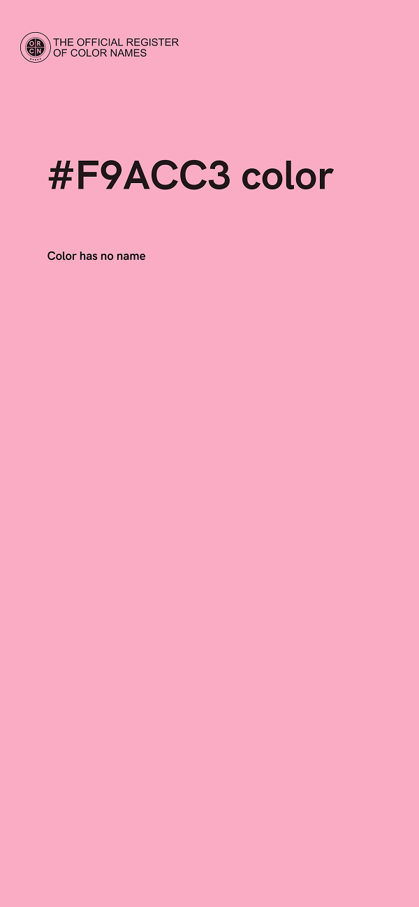 #F9ACC3 color image