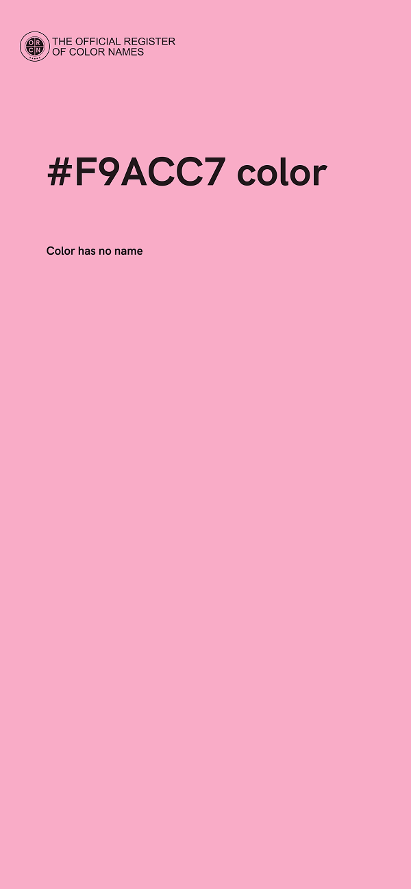 #F9ACC7 color image