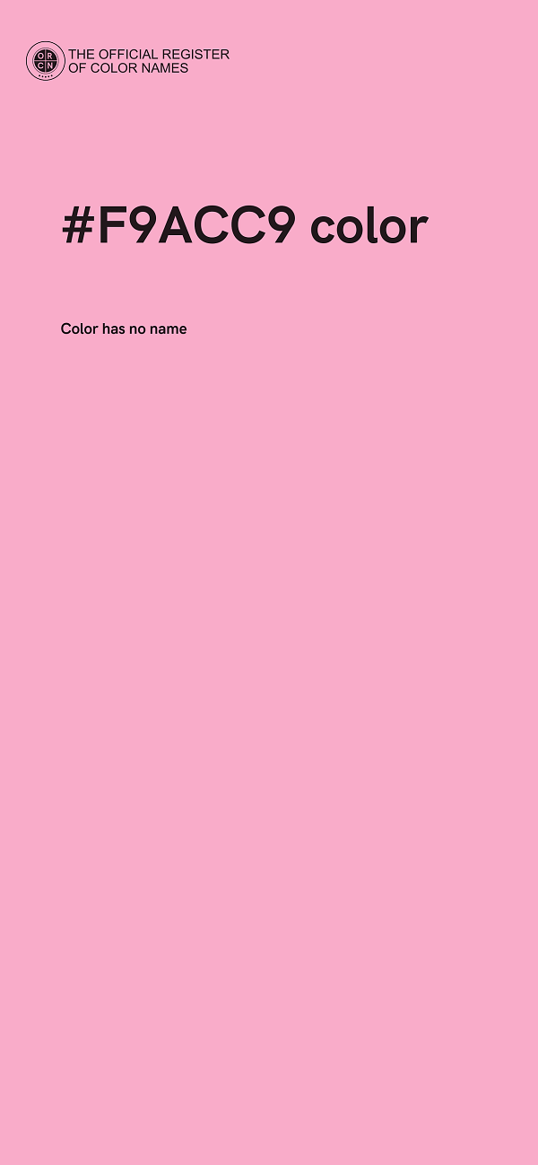 #F9ACC9 color image