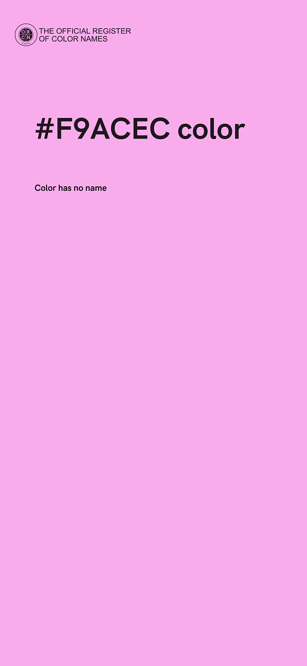 #F9ACEC color image