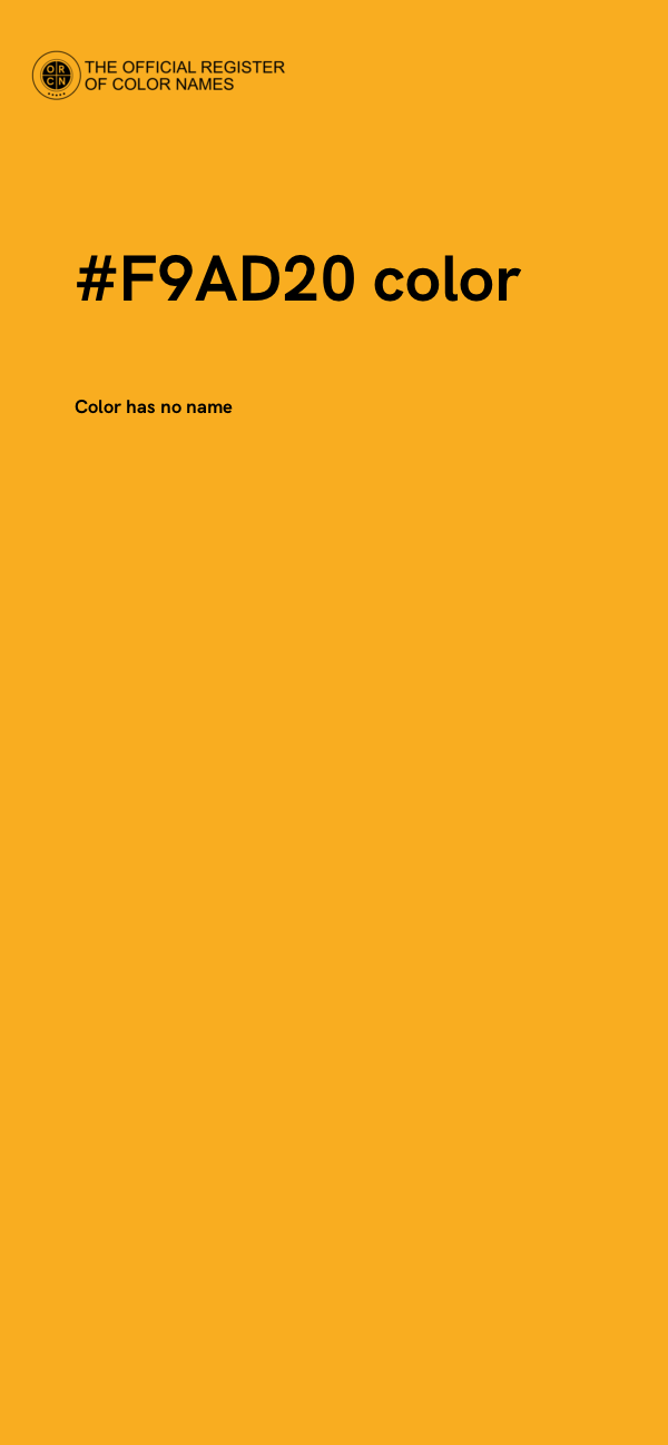 #F9AD20 color image