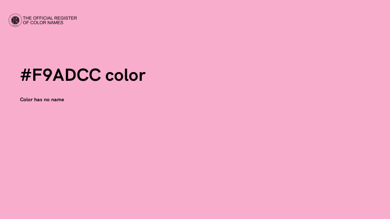 #F9ADCC color image