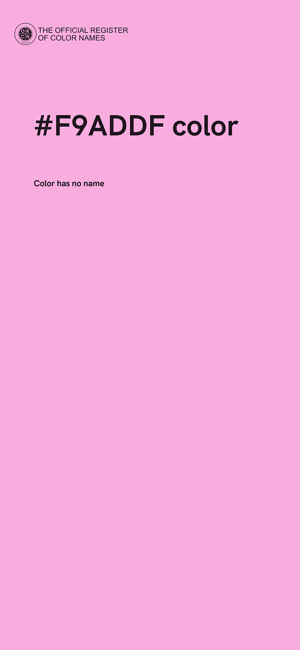 #F9ADDF color image
