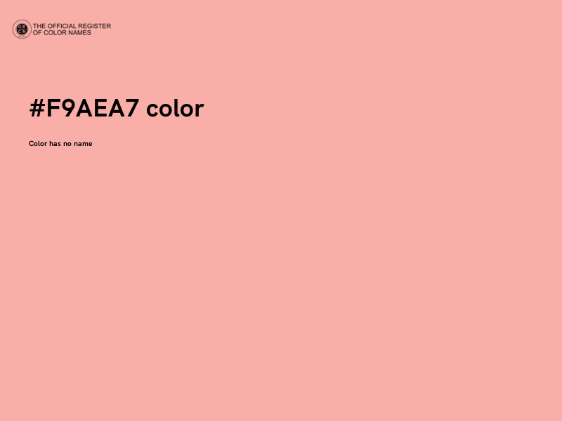 #F9AEA7 color image