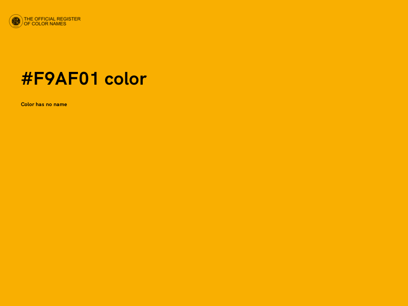 #F9AF01 color image