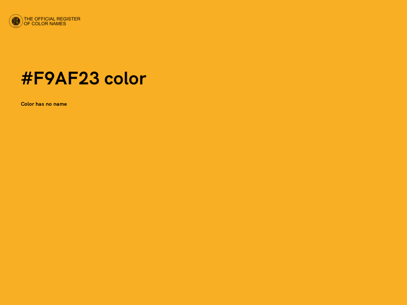 #F9AF23 color image