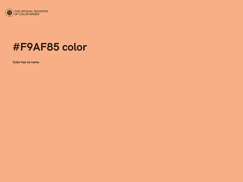 #F9AF85 color image