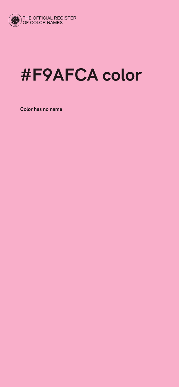 #F9AFCA color image