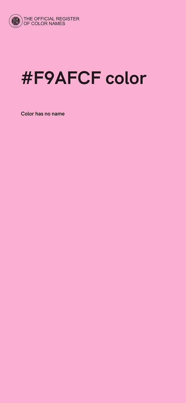 #F9AFCF color image