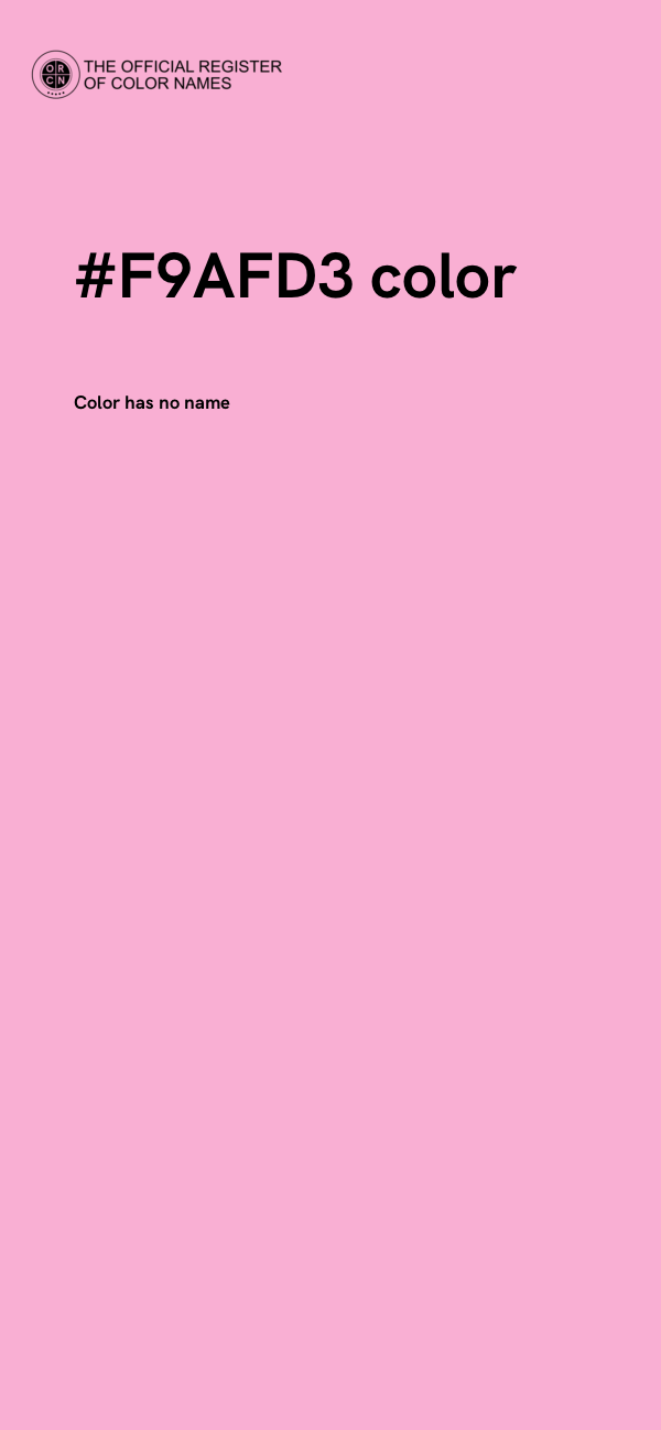 #F9AFD3 color image