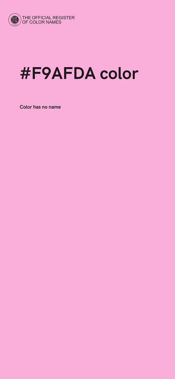 #F9AFDA color image