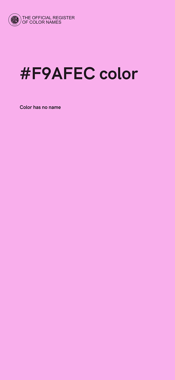 #F9AFEC color image