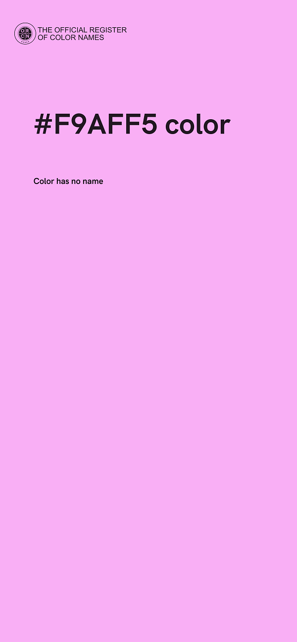#F9AFF5 color image