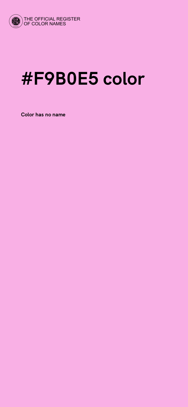 #F9B0E5 color image
