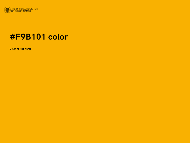 #F9B101 color image