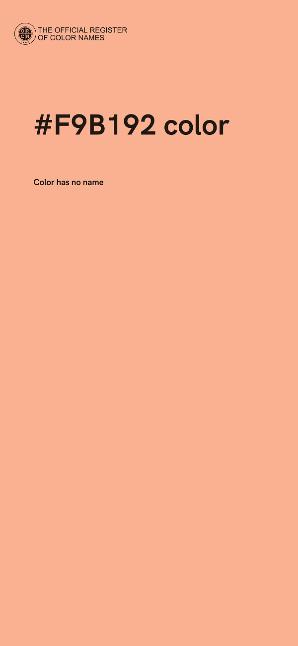 #F9B192 color image