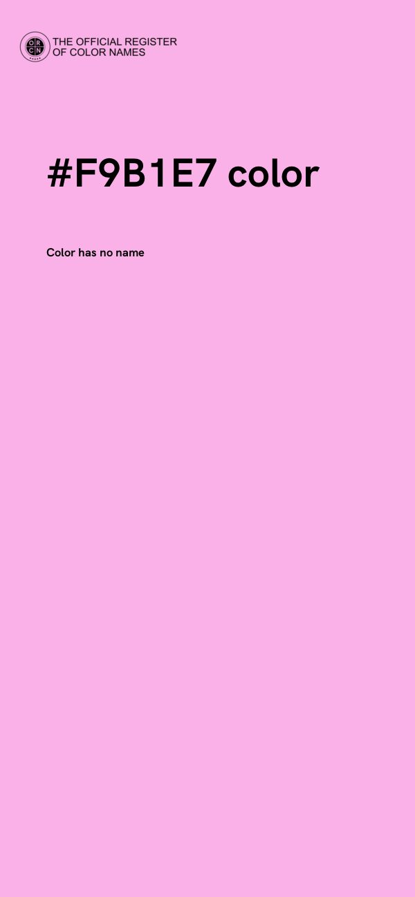 #F9B1E7 color image