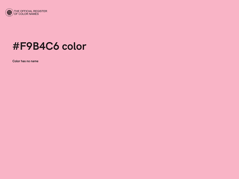 #F9B4C6 color image
