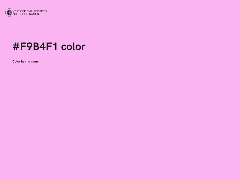 #F9B4F1 color image