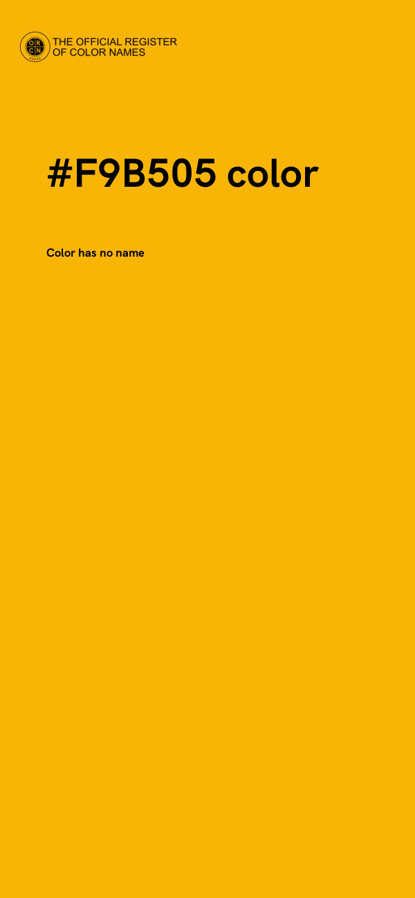 #F9B505 color image