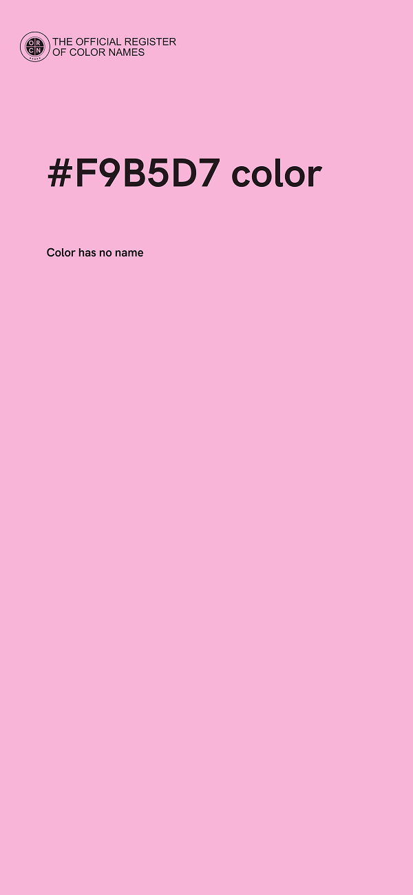 #F9B5D7 color image