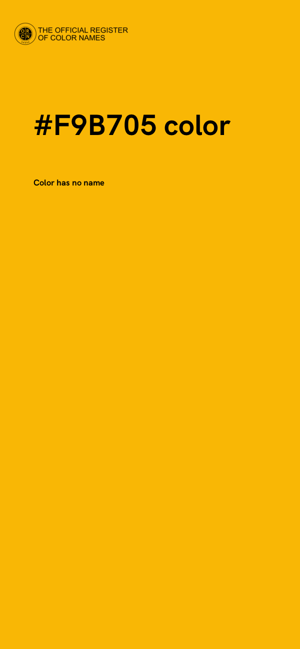 #F9B705 color image
