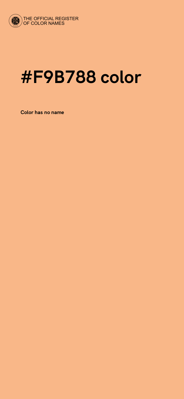 #F9B788 color image