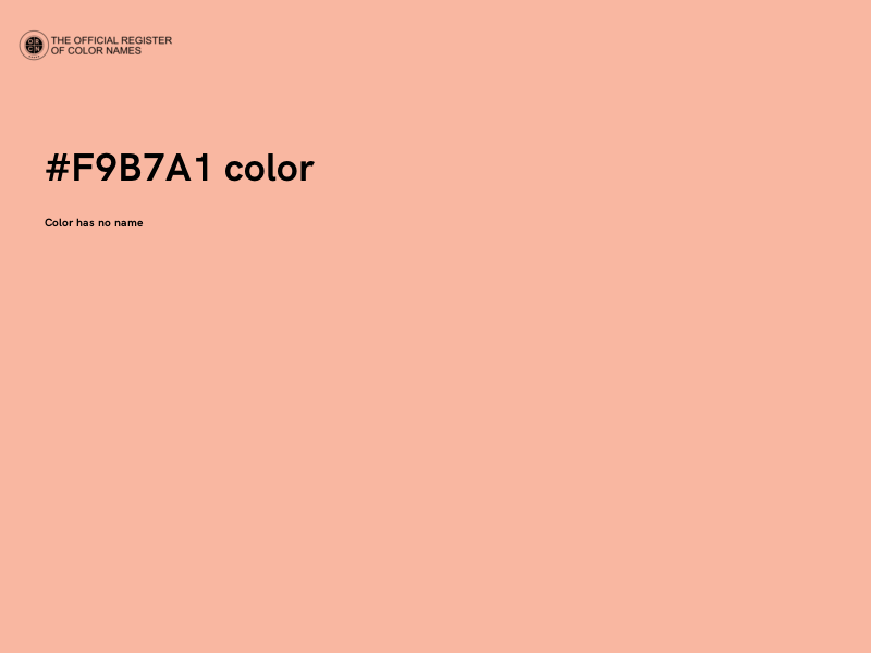 #F9B7A1 color image
