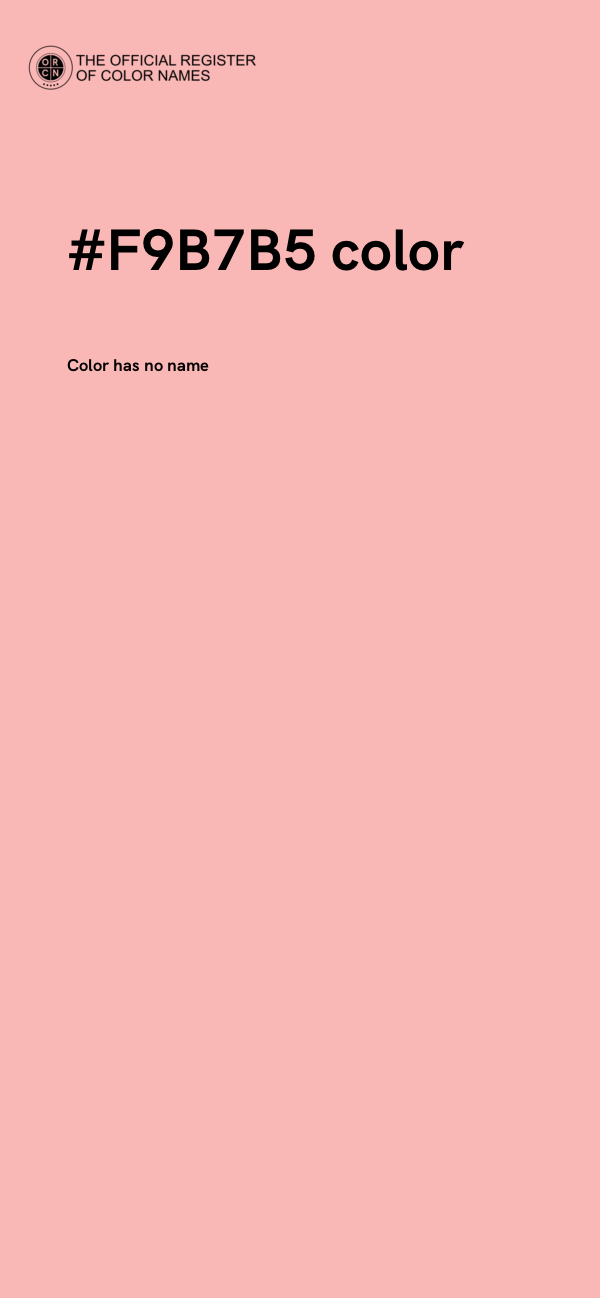 #F9B7B5 color image