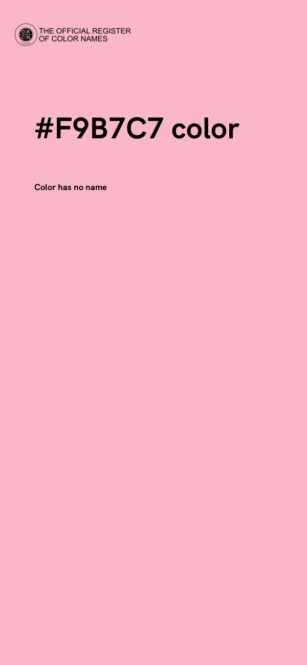 #F9B7C7 color image