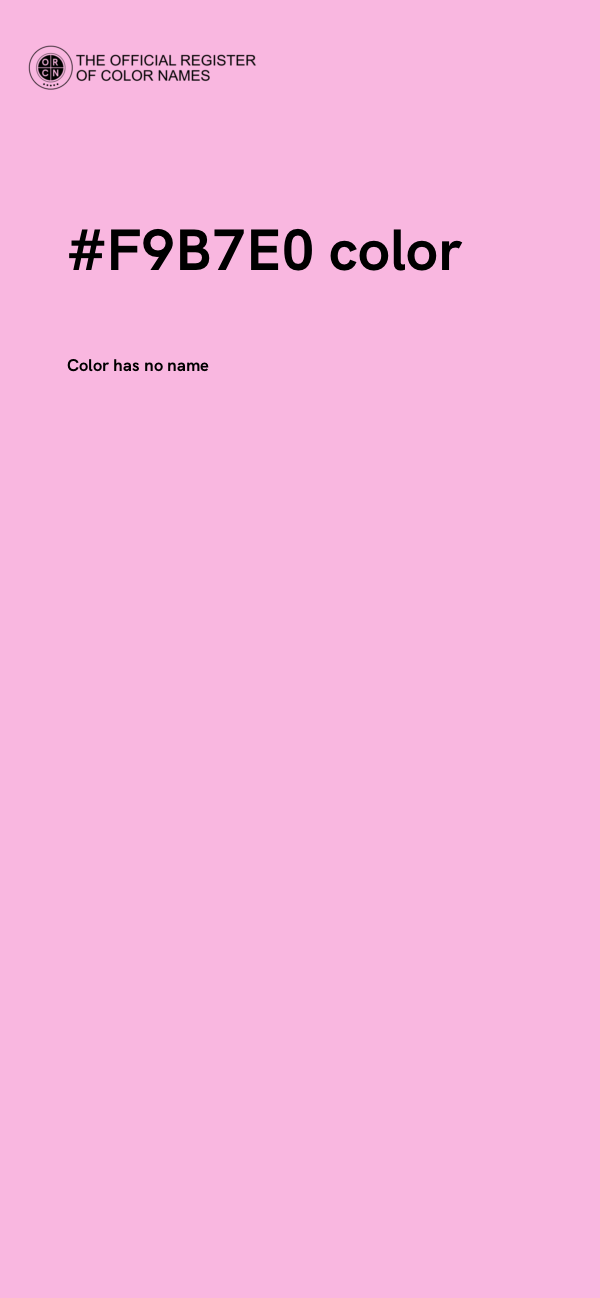 #F9B7E0 color image