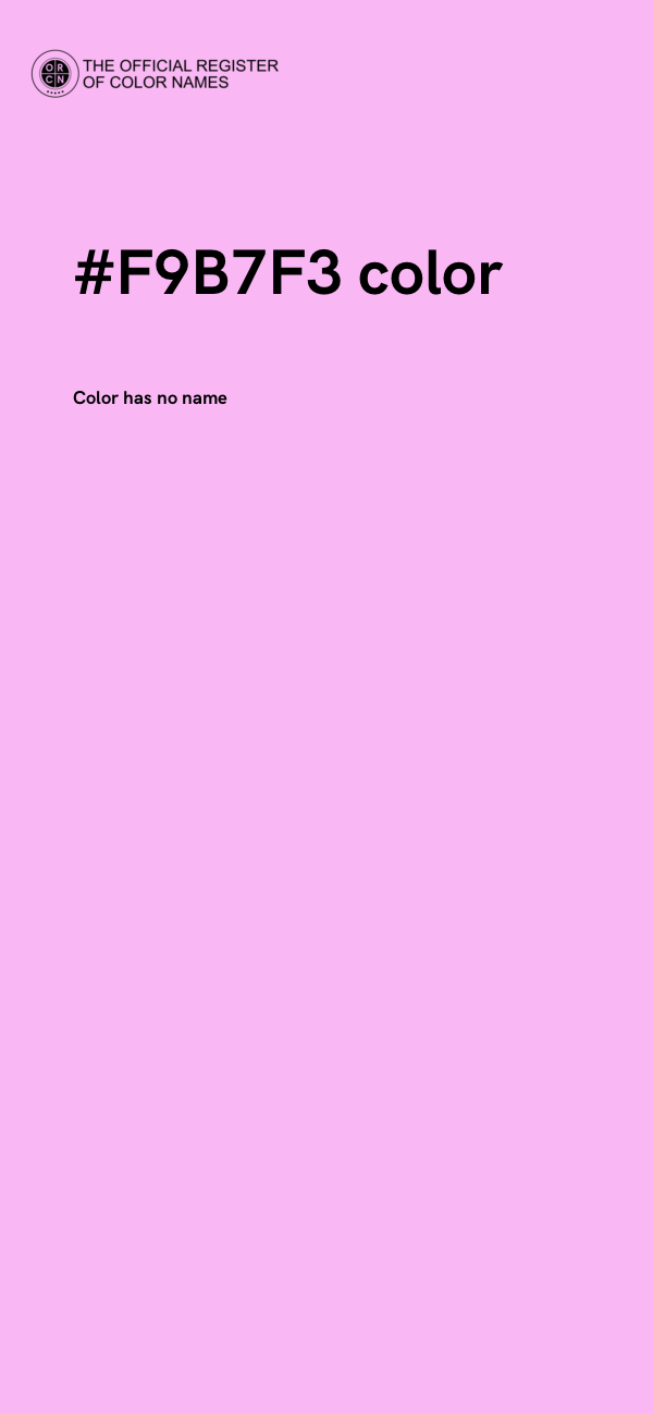#F9B7F3 color image