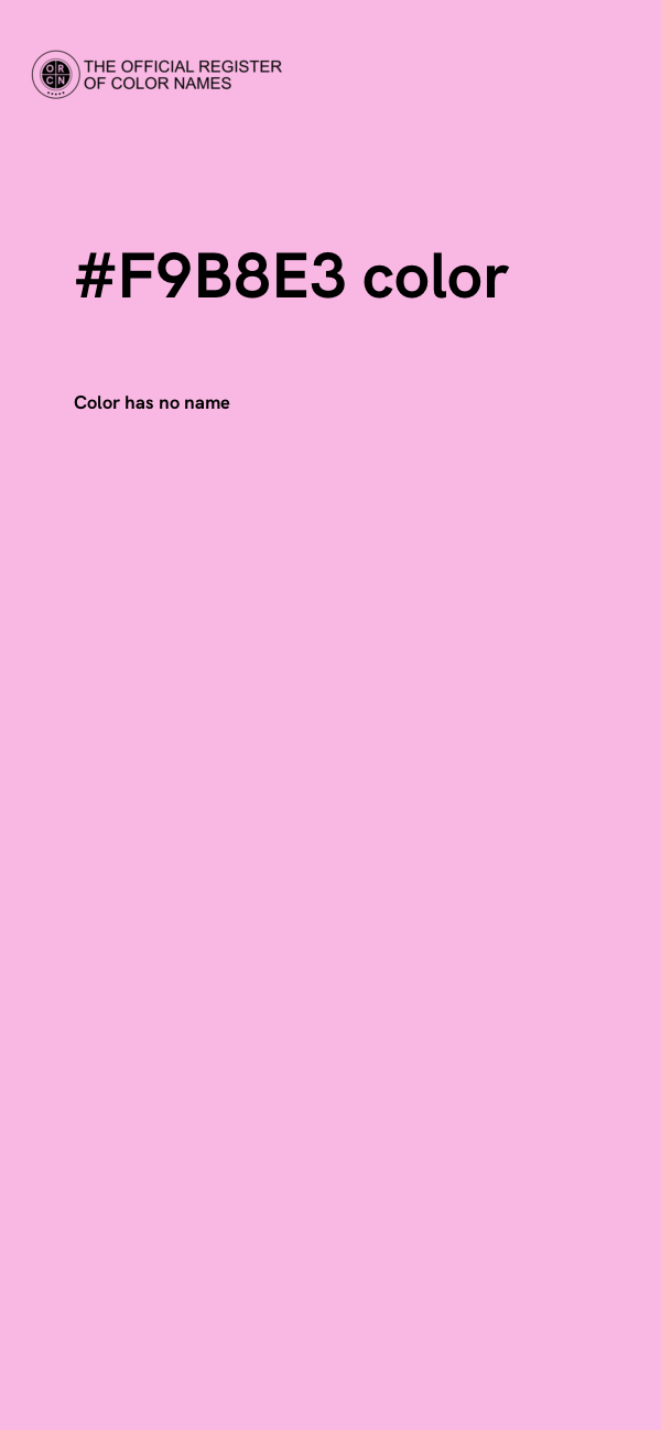 #F9B8E3 color image