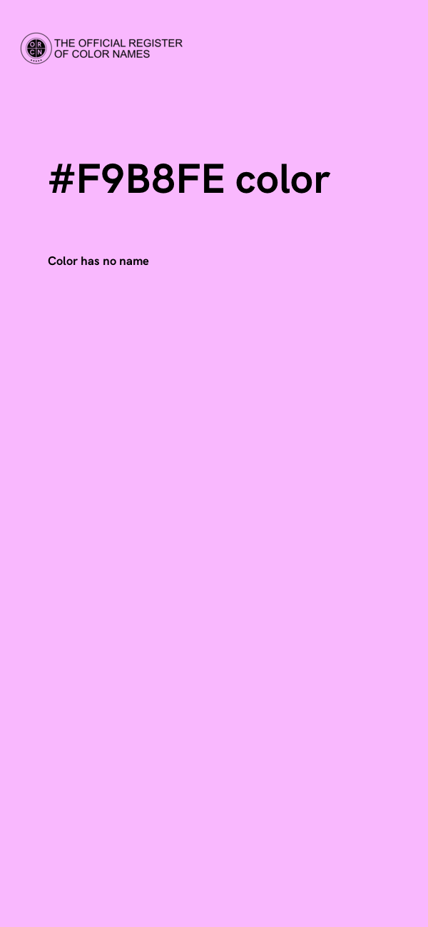 #F9B8FE color image