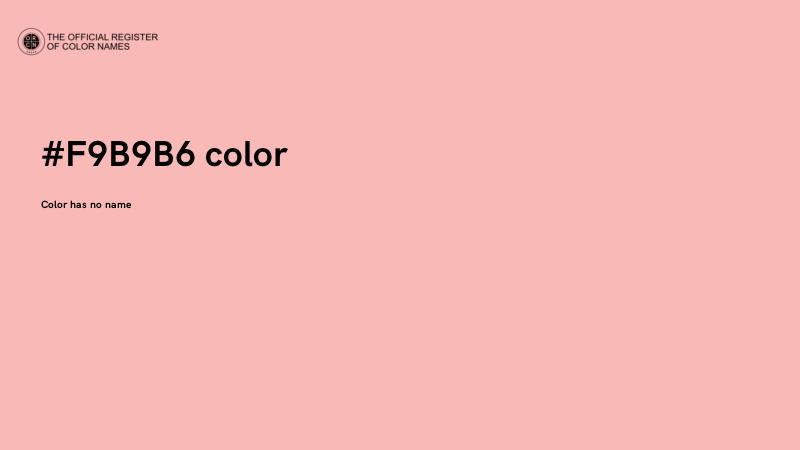 #F9B9B6 color image