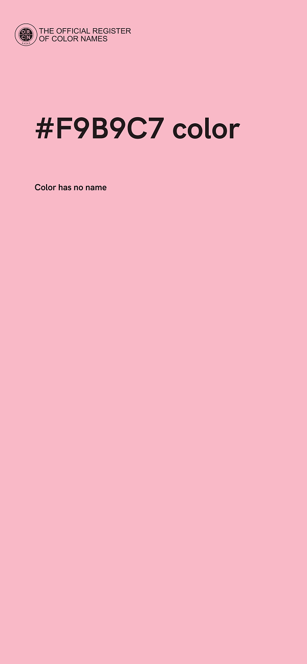 #F9B9C7 color image
