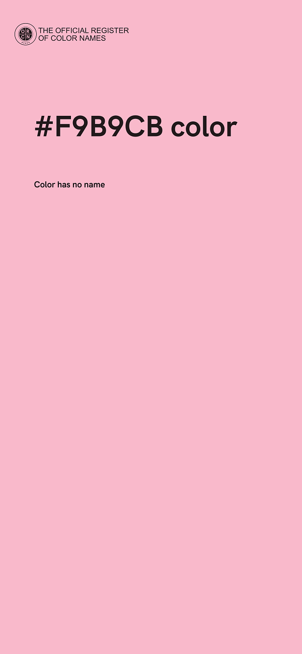 #F9B9CB color image