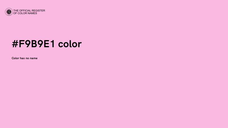#F9B9E1 color image
