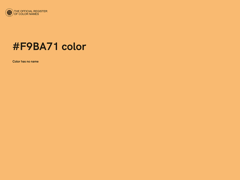 #F9BA71 color image