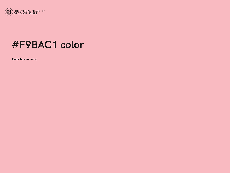 #F9BAC1 color image