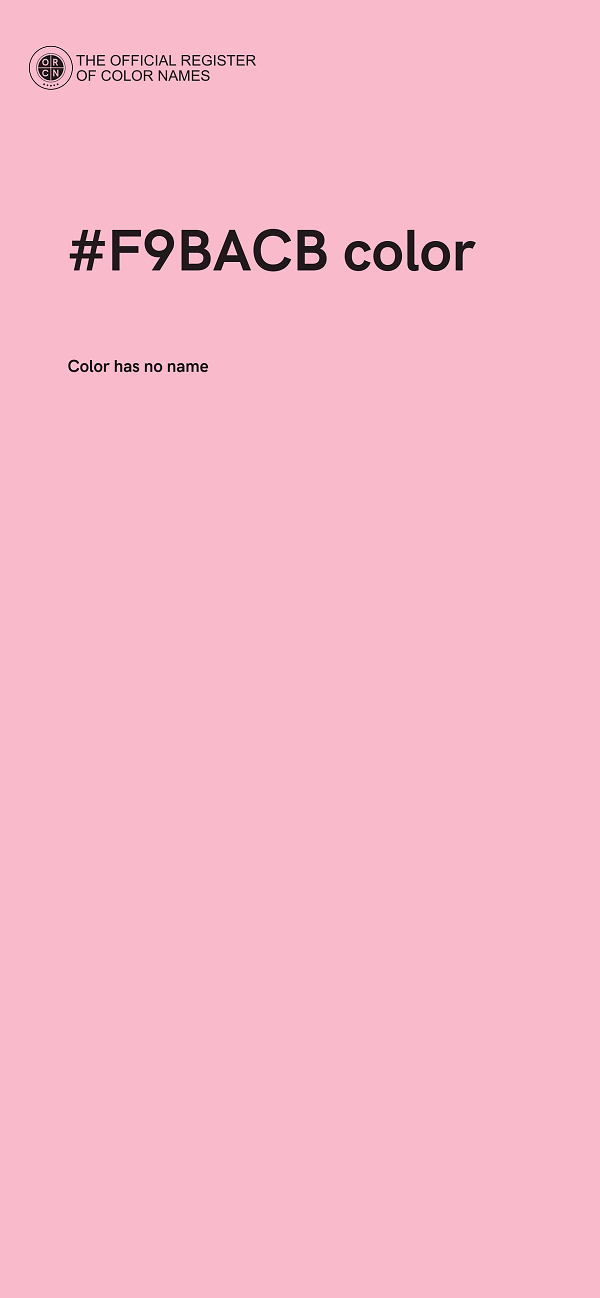#F9BACB color image