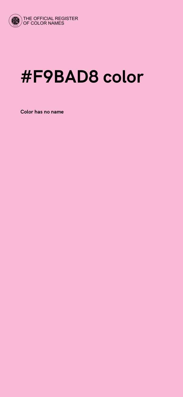 #F9BAD8 color image