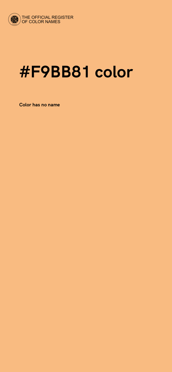 #F9BB81 color image