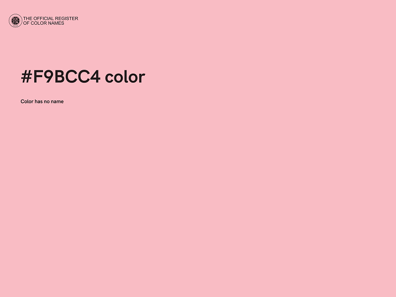 #F9BCC4 color image