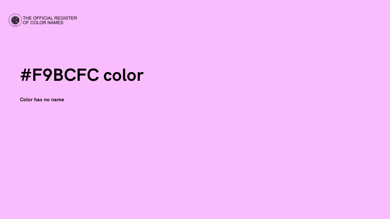 #F9BCFC color image