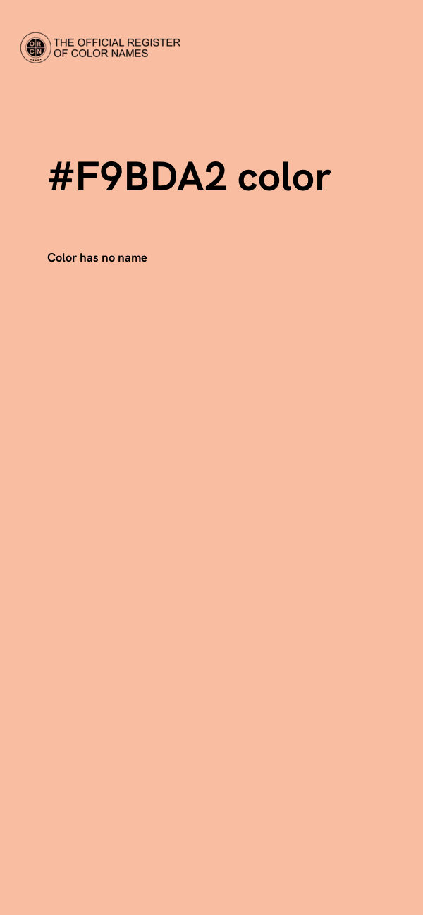 #F9BDA2 color image