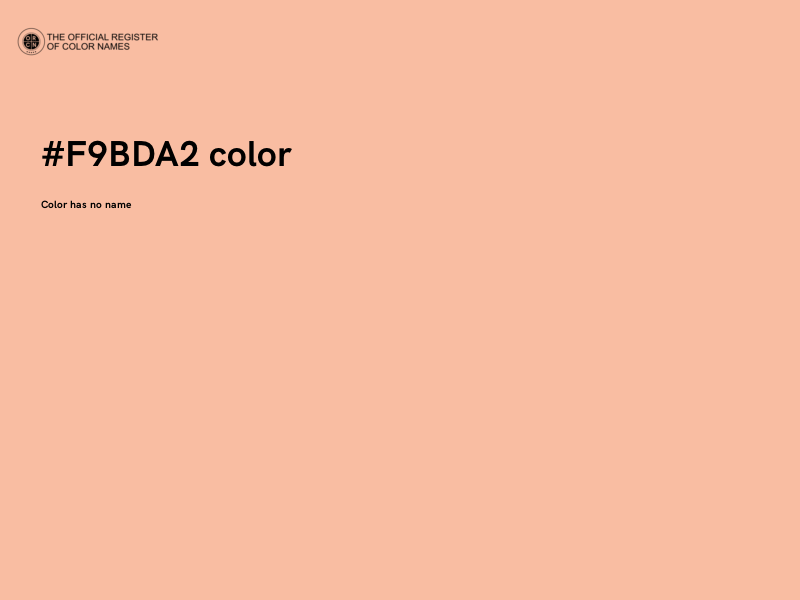 #F9BDA2 color image